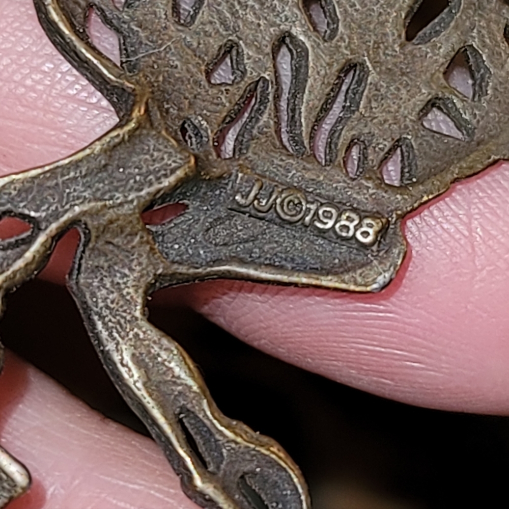 Vtg 1988 Bronze Horse Brooch - Picture 2 of 4